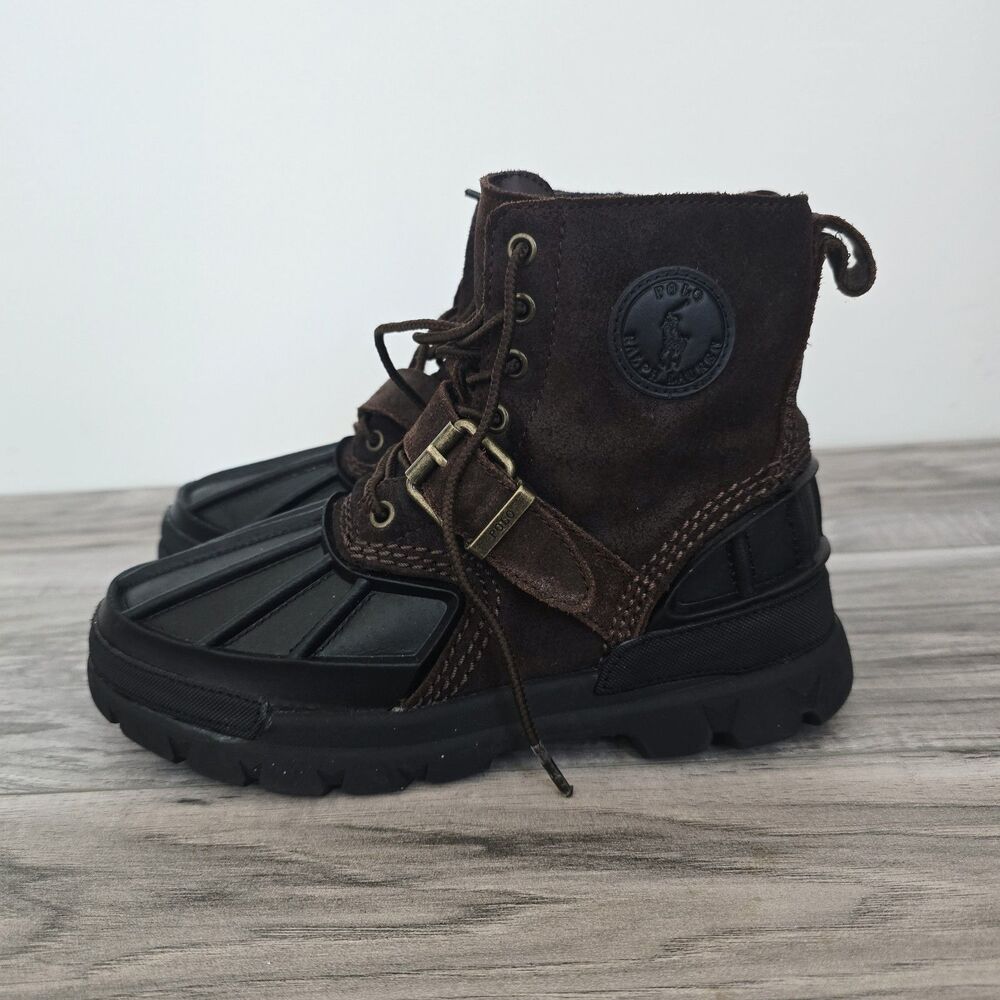 Ralph Lauren Boys Oslo High Suede Boot Youth size 4
